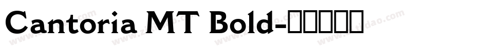 Cantoria MT Bold字体转换
